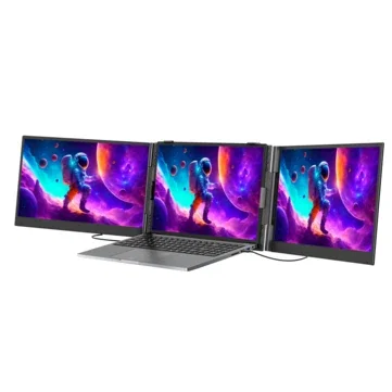 Blackview SCM8/DCM8 15.3 Inch 1200P Dual Screen Monitor 60Hz IPS Type C Portable Computer Monitor Gaming Display Screen for Smartphone Tablet Laptop Game Consoles