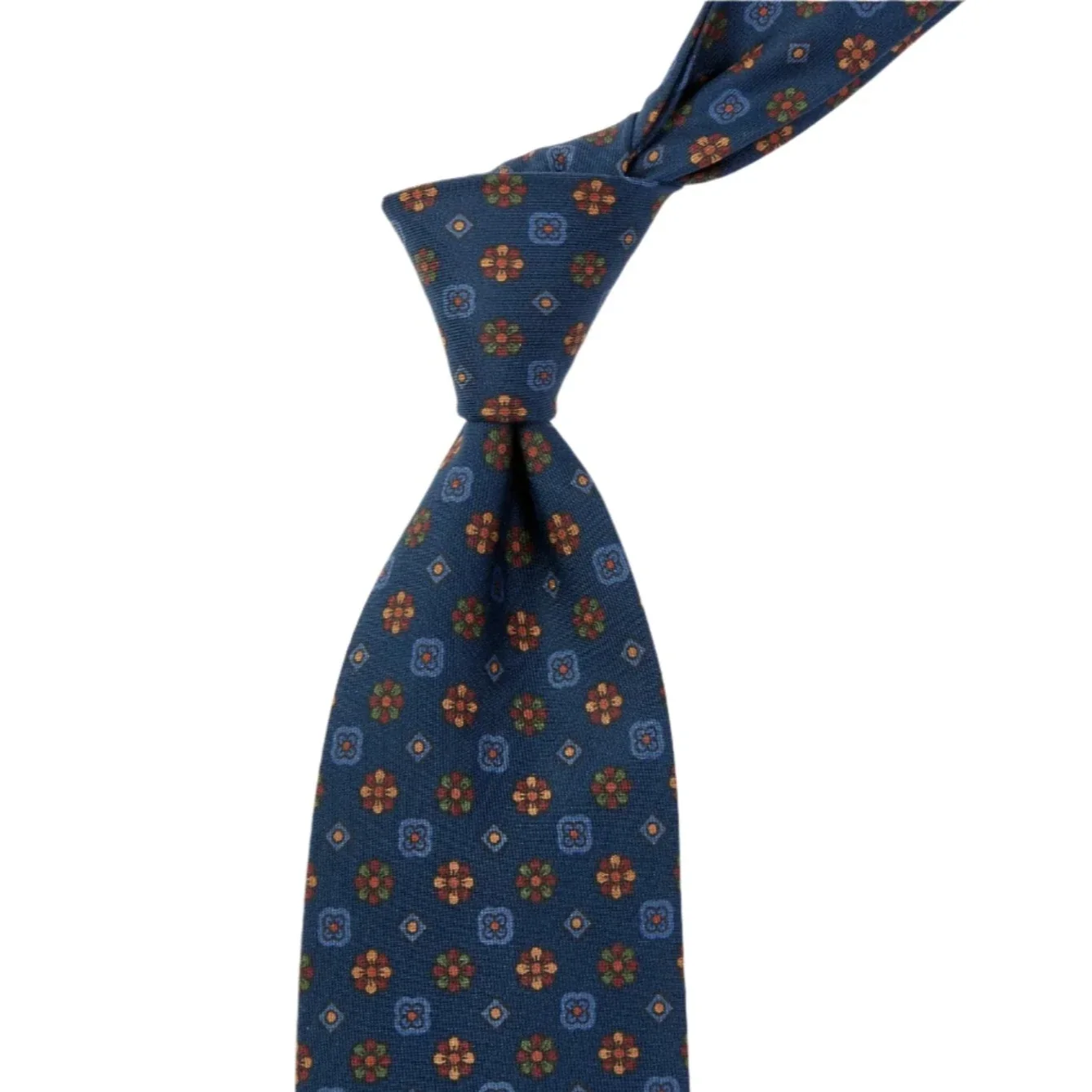 Image of Sovereign Grade Dark Navy Mixed Floret Ancient Madder Tie