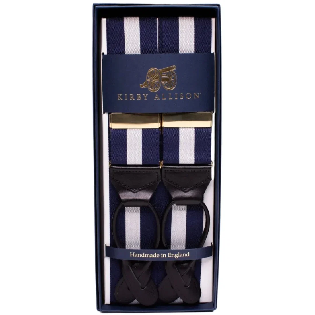 Image of Sovereign Grade Navy-Silver Braces