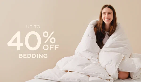 Up To 40% Off Bedding