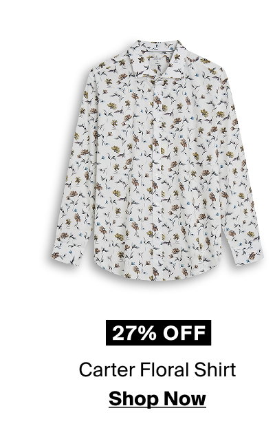 White Carter Floral Shirt