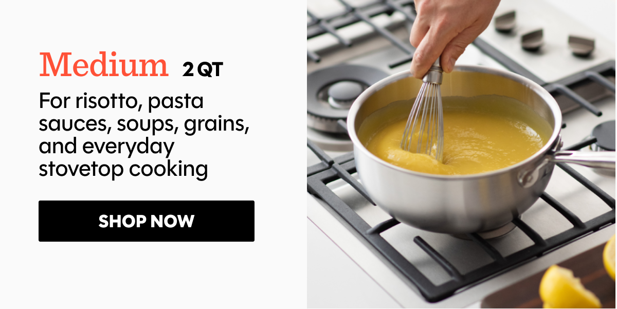 For risotto, pasta sauces, soups, grains, and everyday stovetop cooking