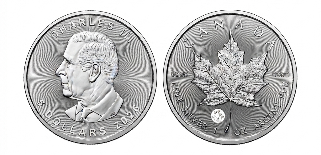 2026 Treasured Silver Maple Leaf - Celebration Balloons Privy Mark in RCM packaging