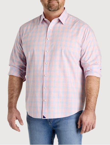 Clark Wrinkle-Free Plaid Sport Shirt