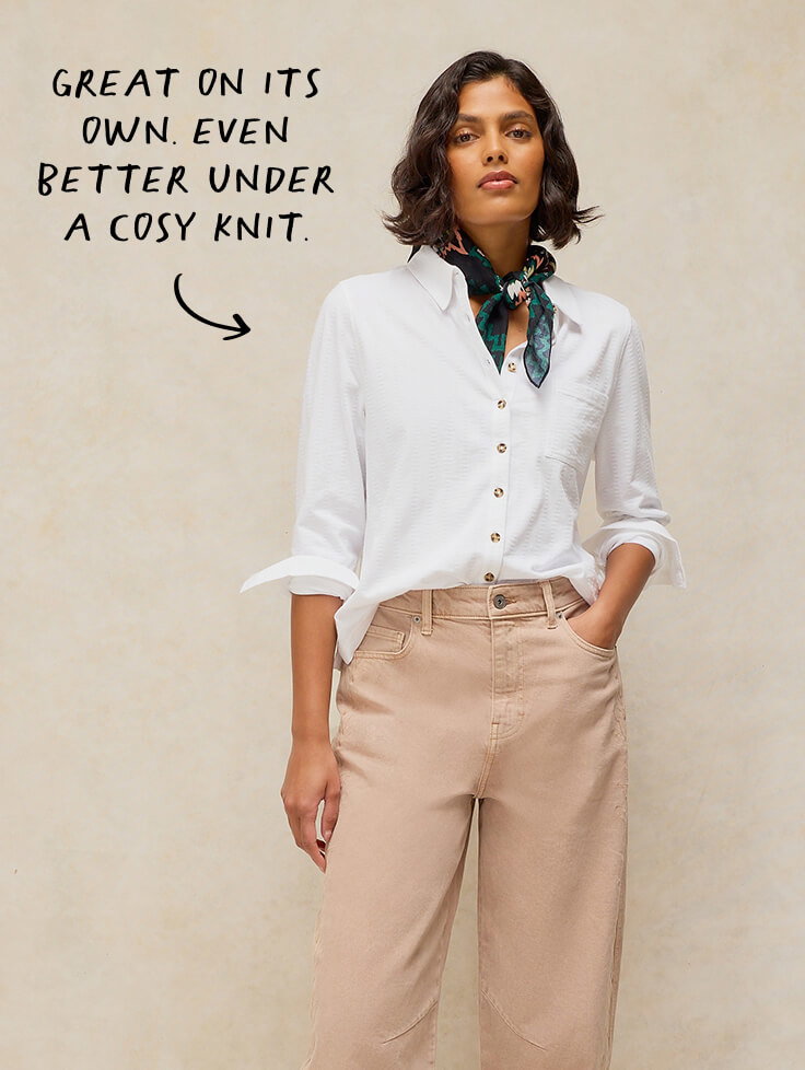 Great on its own, even better under a cosy knit.