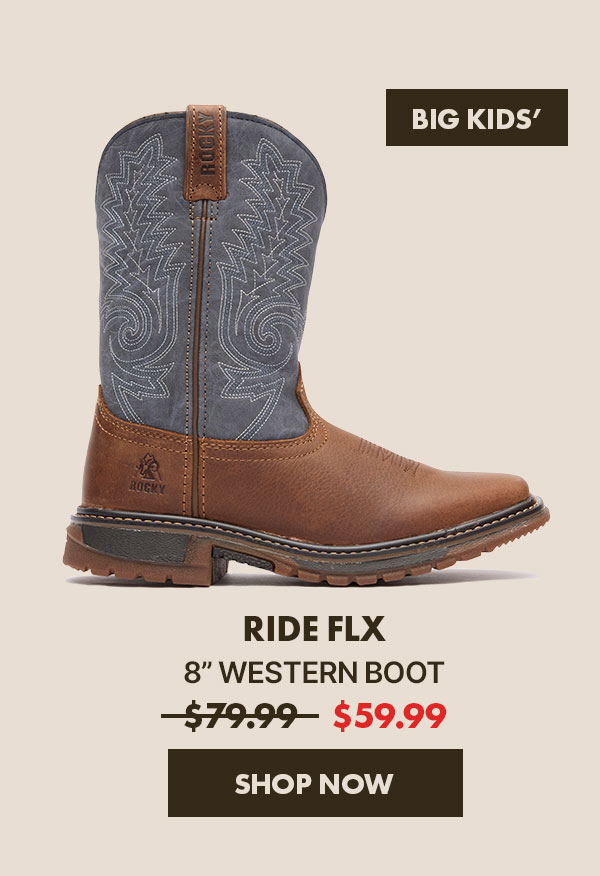 Rocky Big Kids' Ride FLX Western Boot