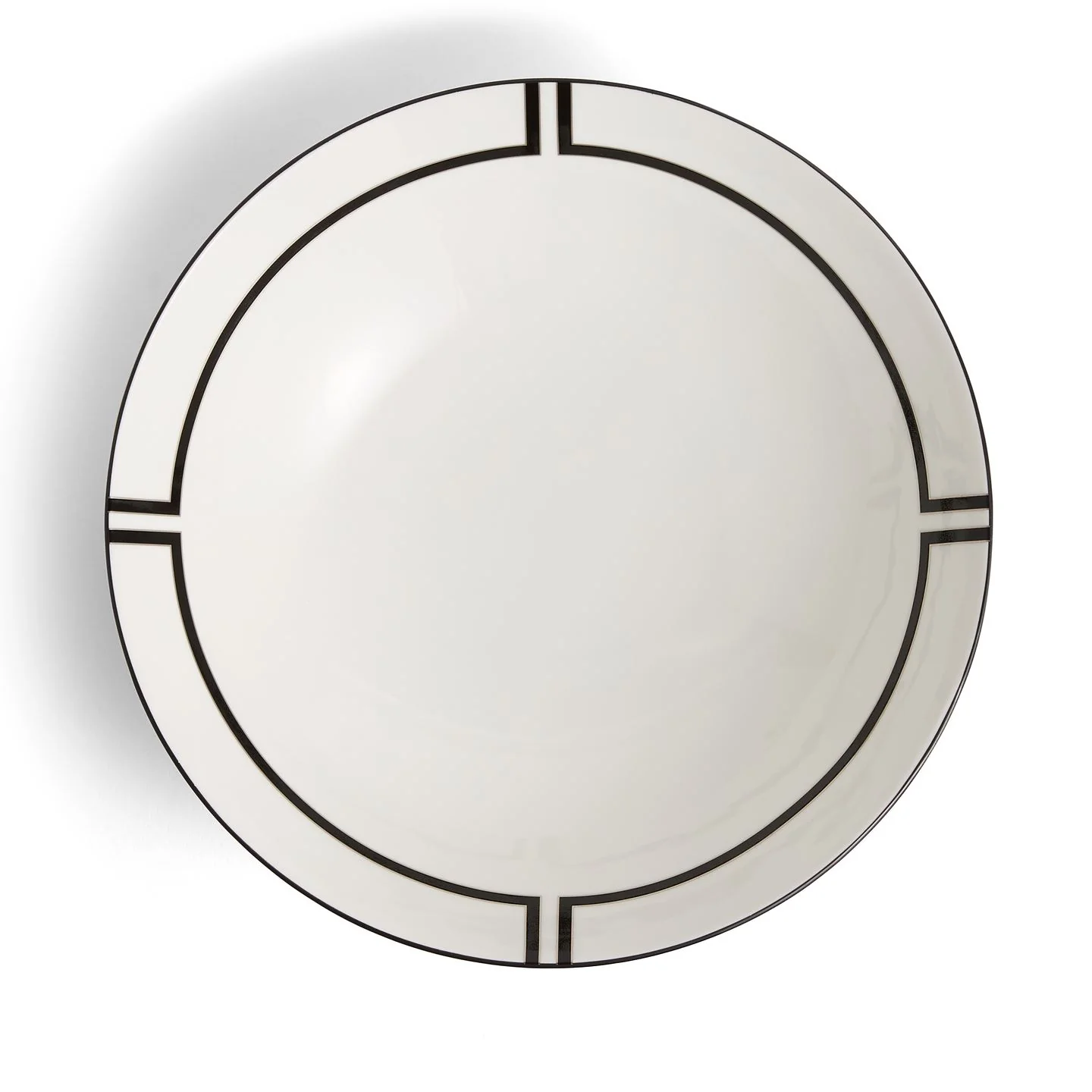 Vera Wang Luxe Graphite Round Serving Bowl