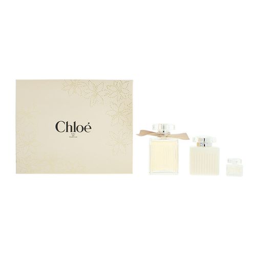 Chloe 3 Piece Gift Set: Eau De Parfum 100ml - Body Lotion 100ml - Eau De Parfum 5ml