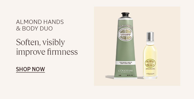 ALMOND HANDS & BODY DUO | SOFTEN, VISIBLY FIRM | SHOP NOW