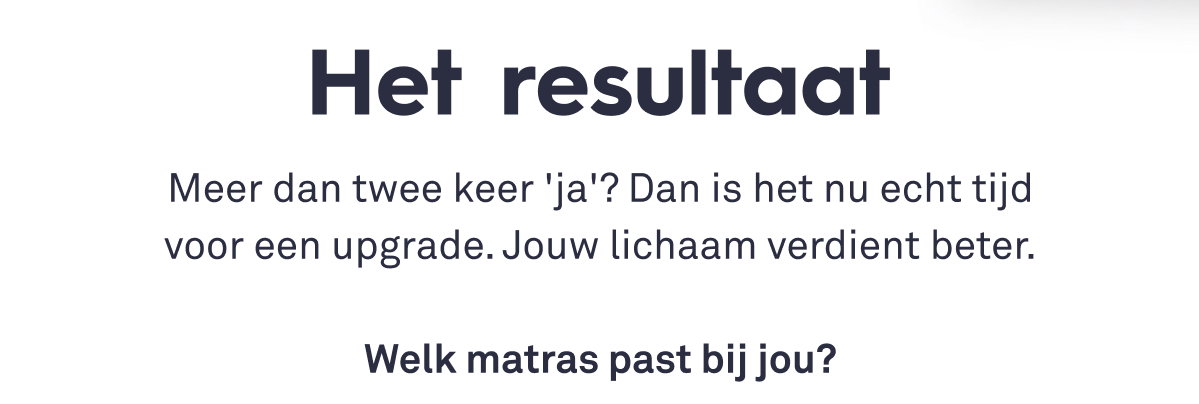 Het resultaat