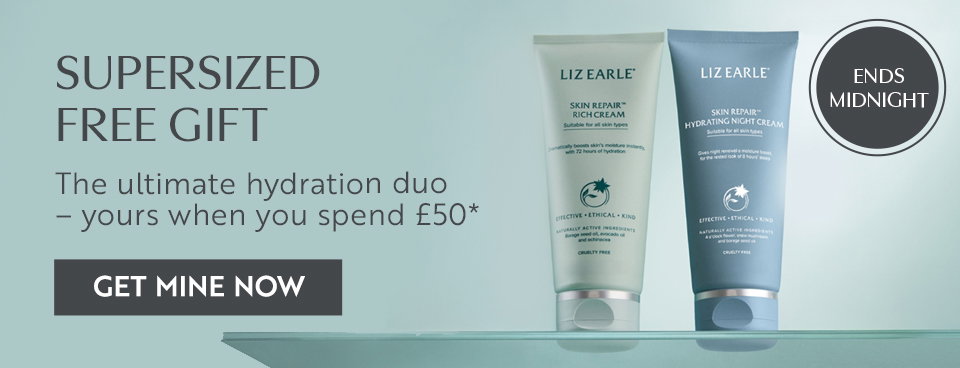 SUPERSIZED  FREE GIFT The ultimate hydration duo  – yours when you spend £50*