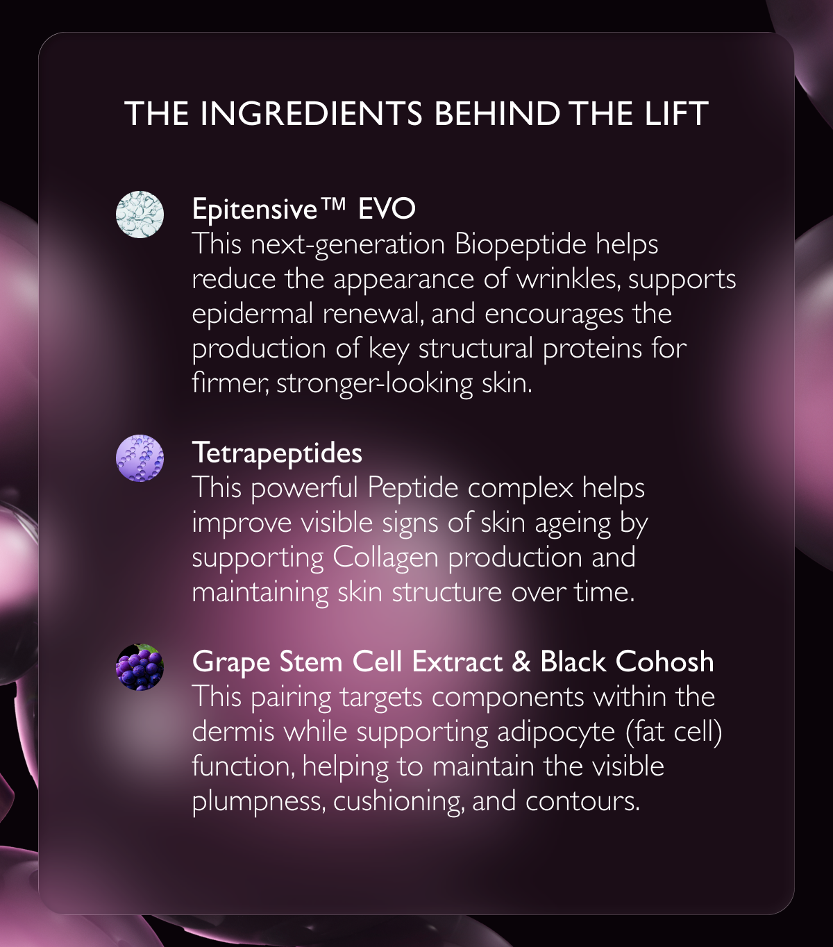 The ingredients behind the lift