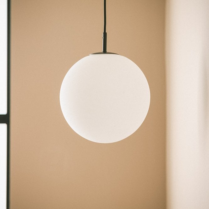 Logan Single Light Ceiling Pendant - White