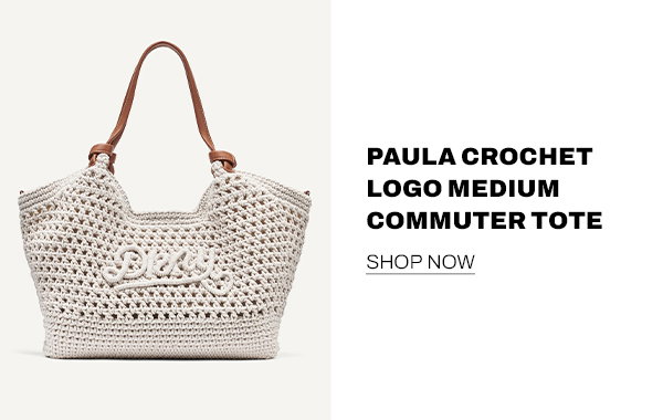 PAULA CROCHET LOGO MEDIUM COMMUTER TOTE