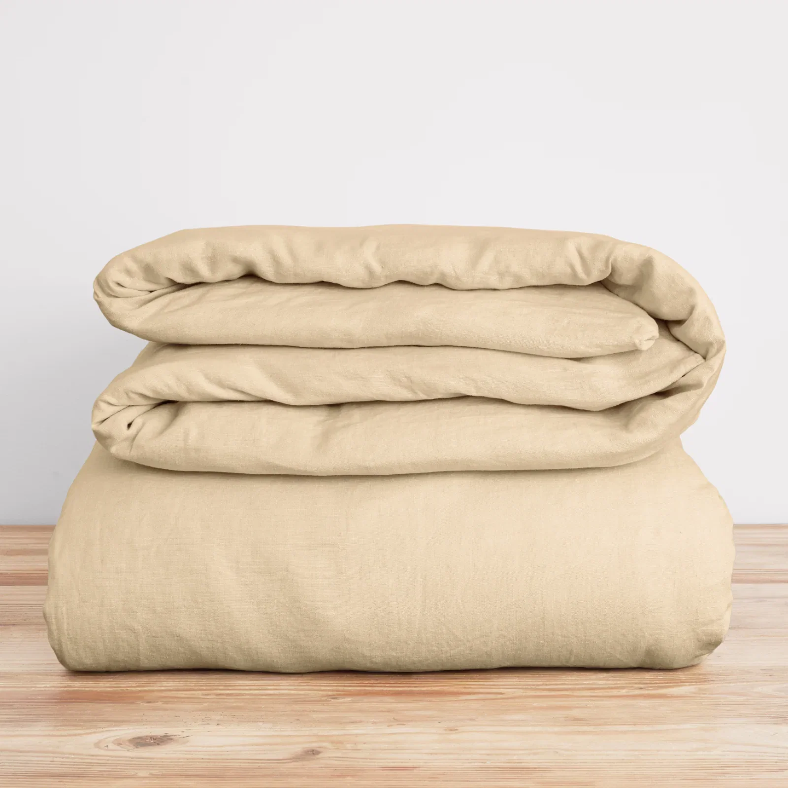 French Flax Linen Quilt Cover in Creme