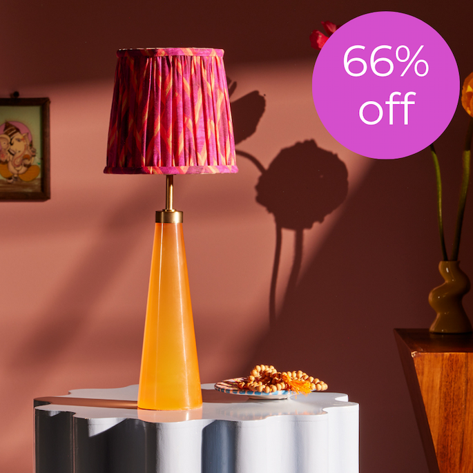 cueva cordless table lamp in neon orange by matthew williamson 