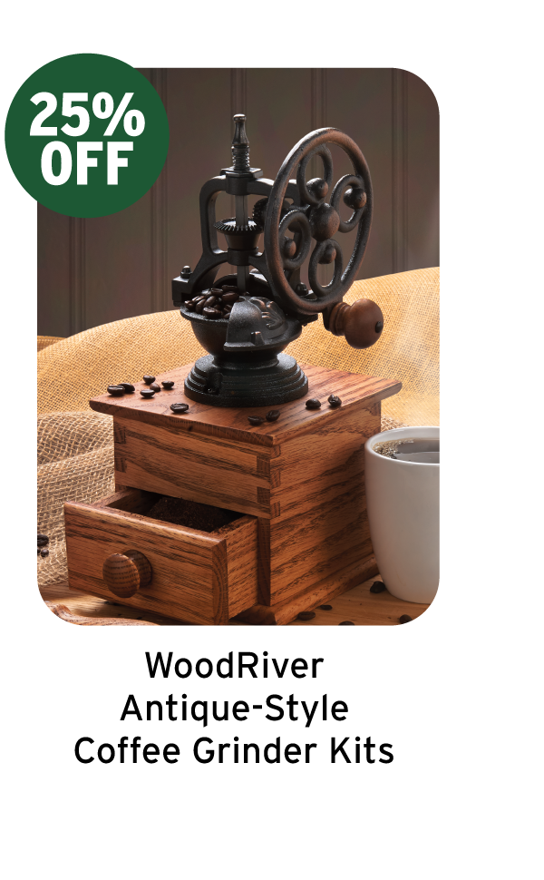 WoodRiver Antique-Style Coffee Grinder Kits