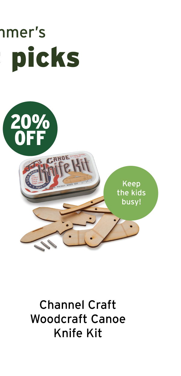 Channel Craft Woodcraft Canoe Knife Kit