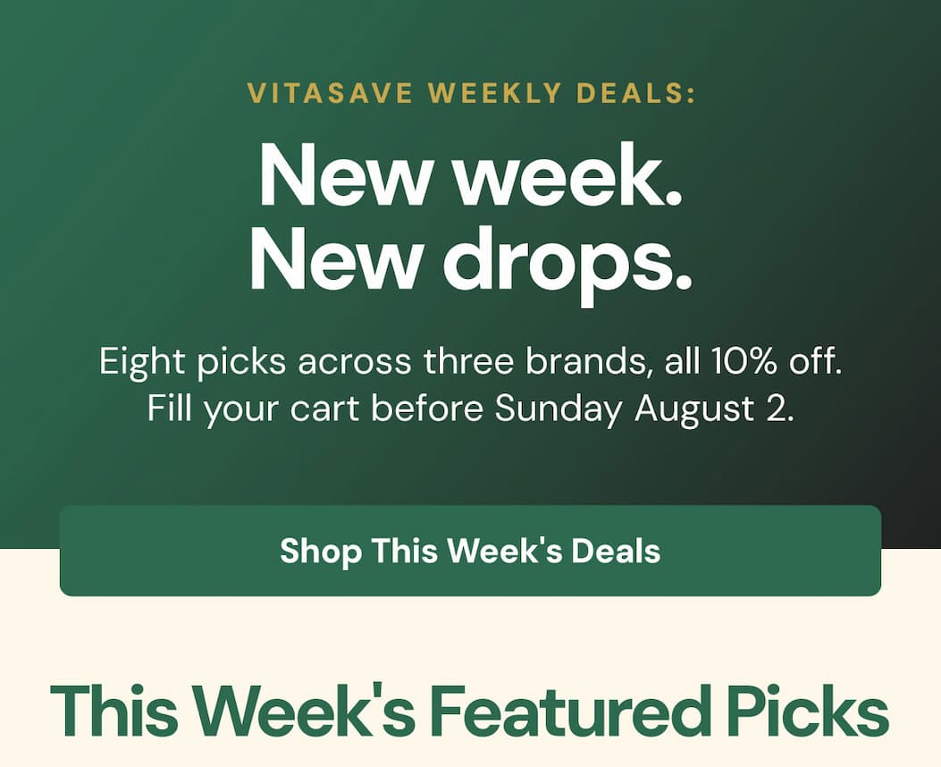 New week. New drops. Eight picks across three brands, all 10% off. Fill your cart before Sunday August 2. SHOP THIS WEEK'S DEALS This week's featured picks