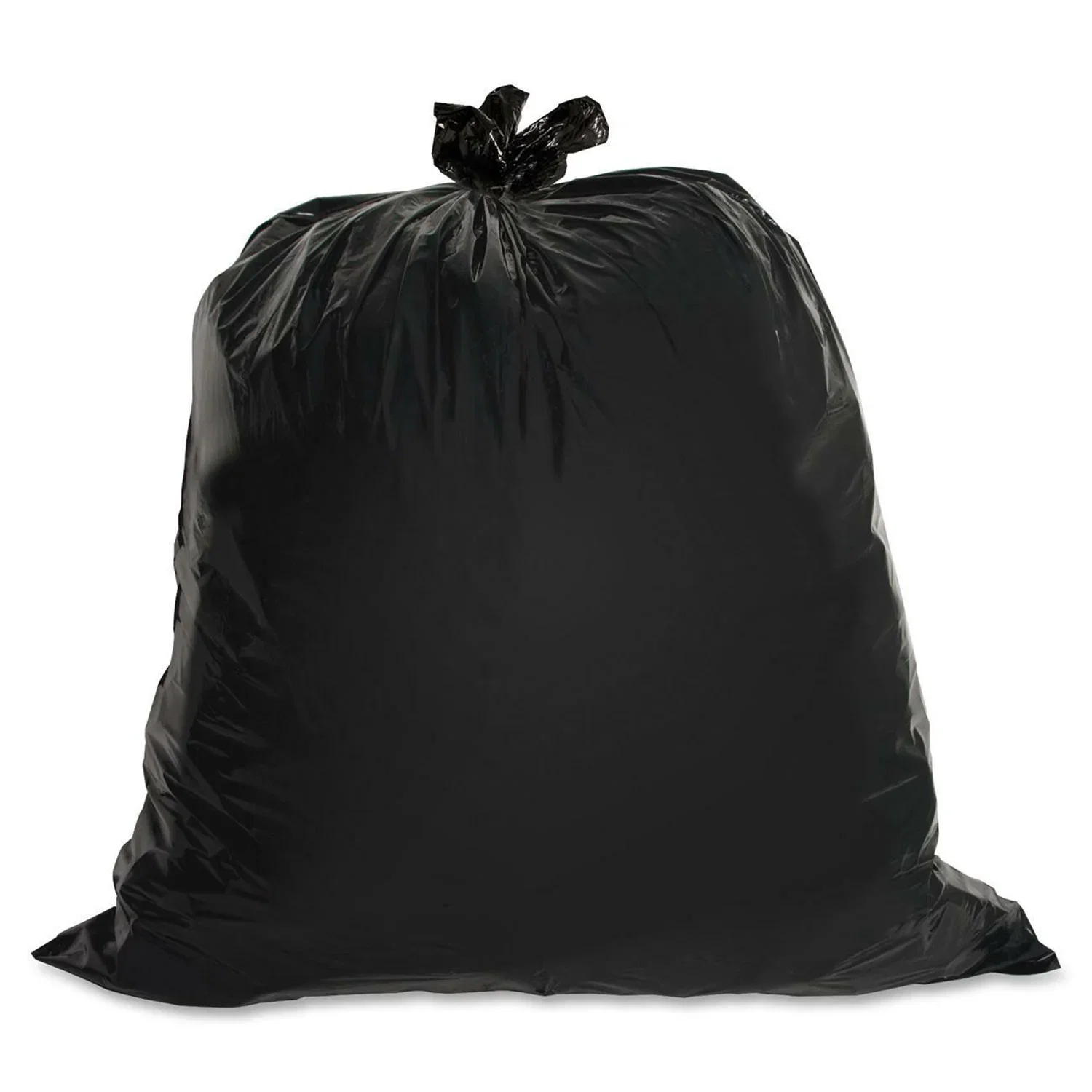 Image of Genuine Joe Black Trash Bags, 60 Gallon, 1.5 Mil, Box of 50 (GJO01535)