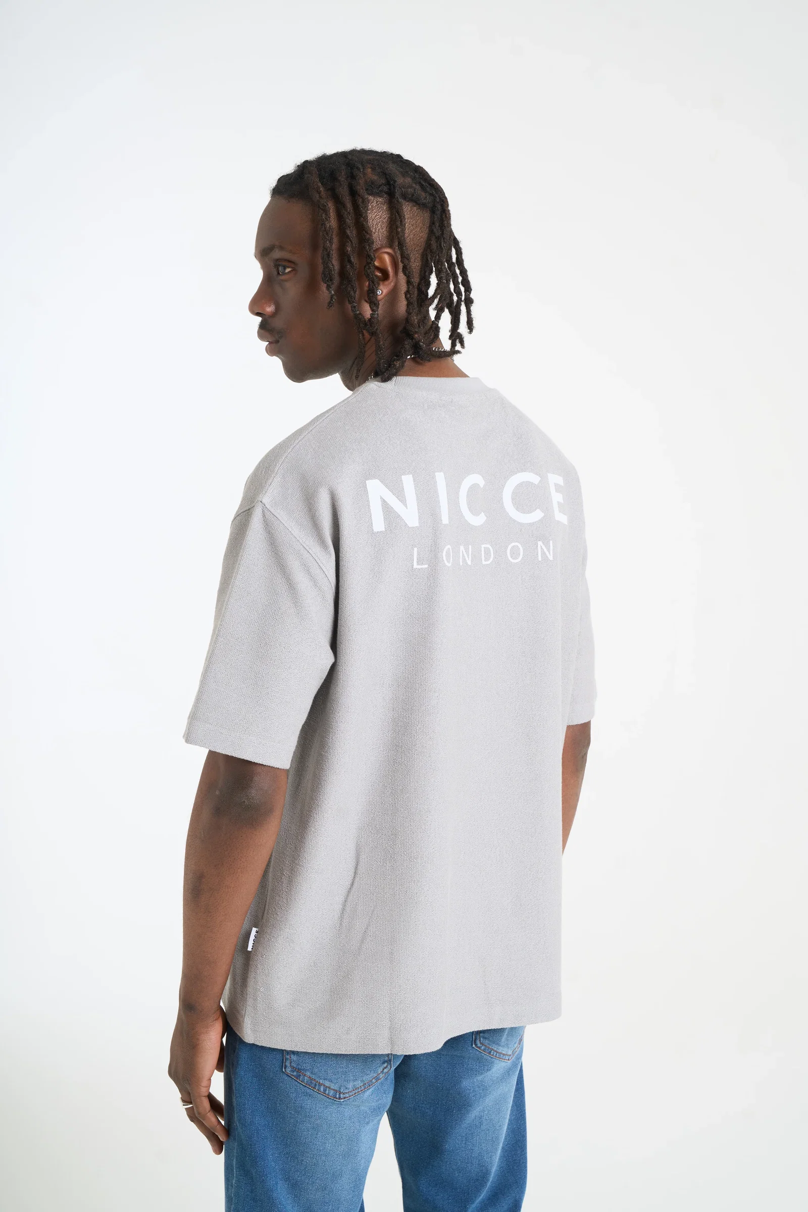 Image of NICCE Mens Flavur T-Shirt | Circular Grey