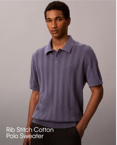 Rib Stitch Cotton Sweater
