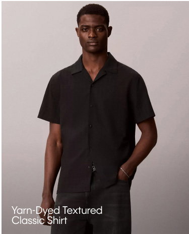 Yarn-Dyed Textured Classic Shirt