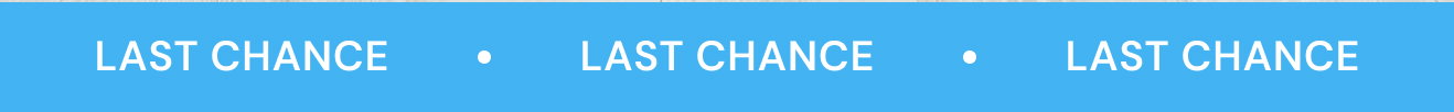 Last Chance Banner