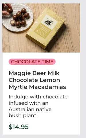Maggie Beer Milk Chocolate Lemon Myrtle Macadamias