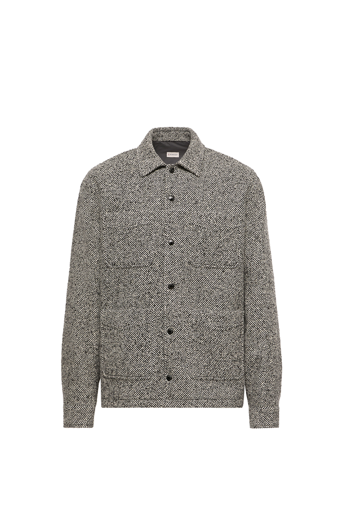 Melange Wool Blend Shirt