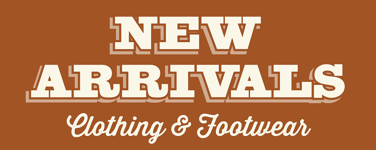 Clothing and Footwear New Arrivals