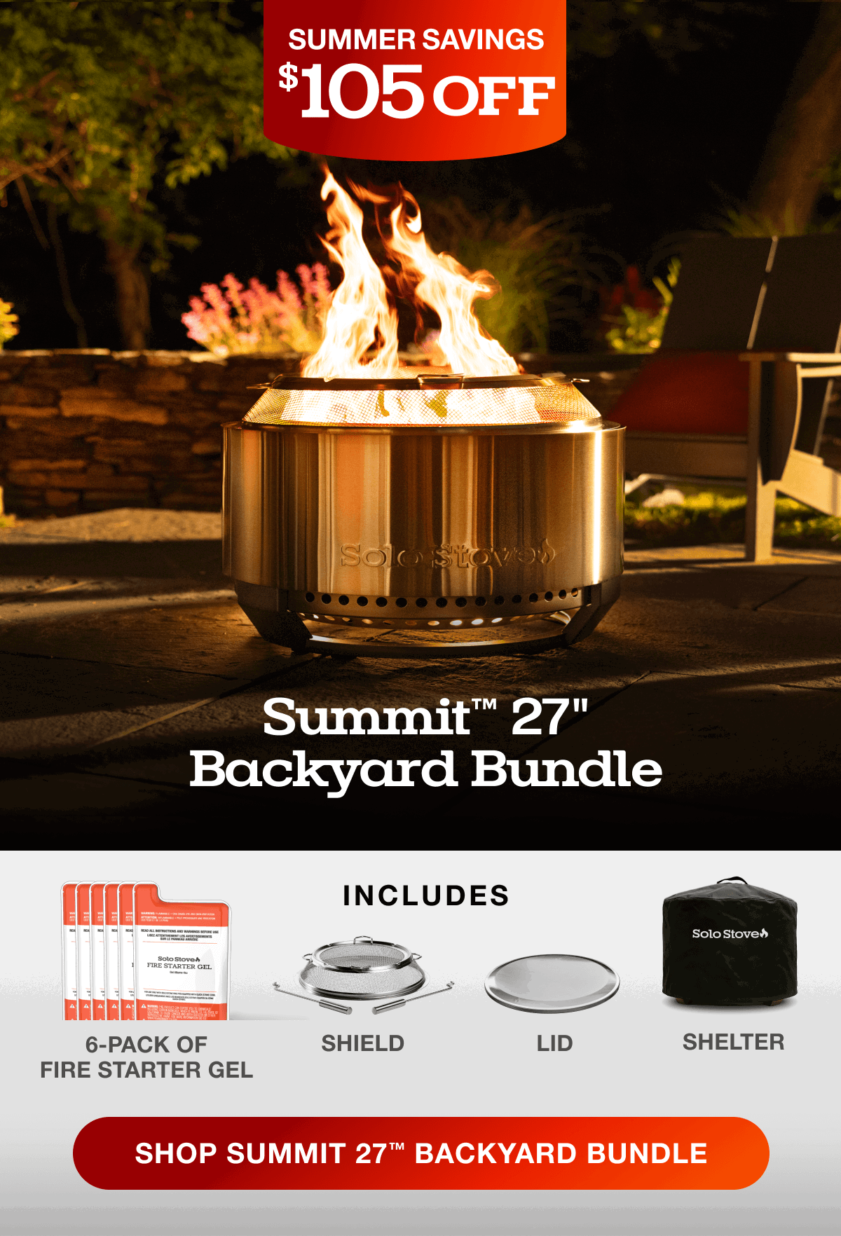 Summit 27 Fire Pit Backyard Bundle