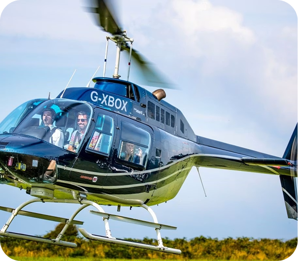 12 Mile Helicopter Flight with Prosecco for Two
