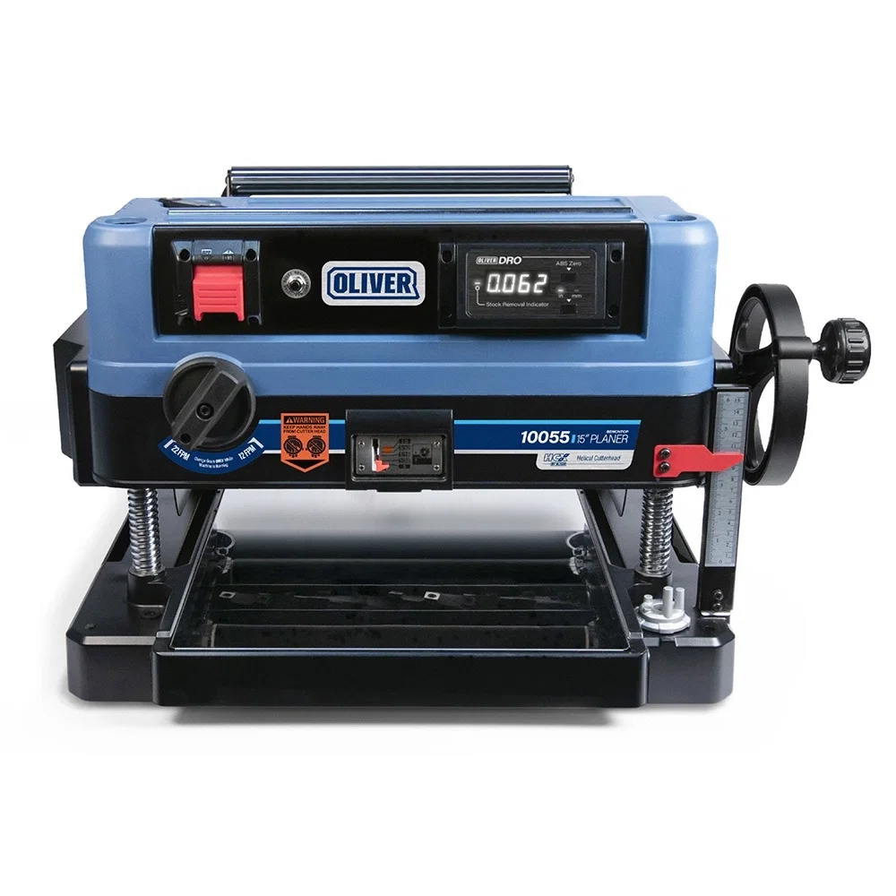 Oliver 15'' Benchtop Planer with HCX Helical Cutterhead, 2.5HP, 1PH (10055.201)