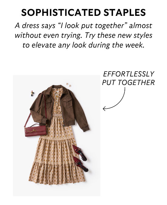 Sophisticated Staples: A dress says 