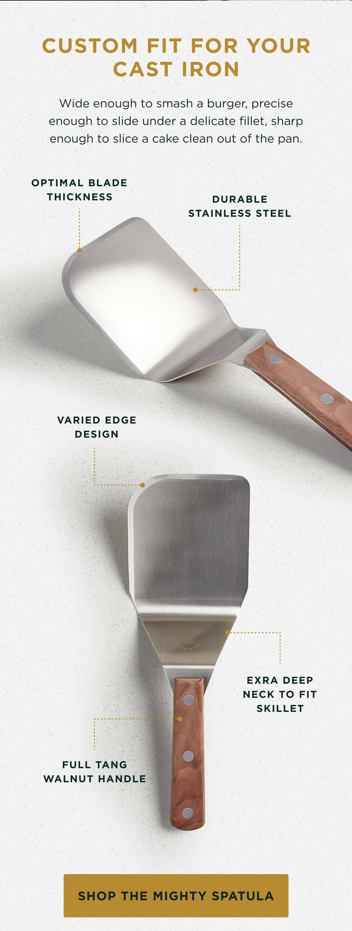 Custom Fit for your Cast Iron