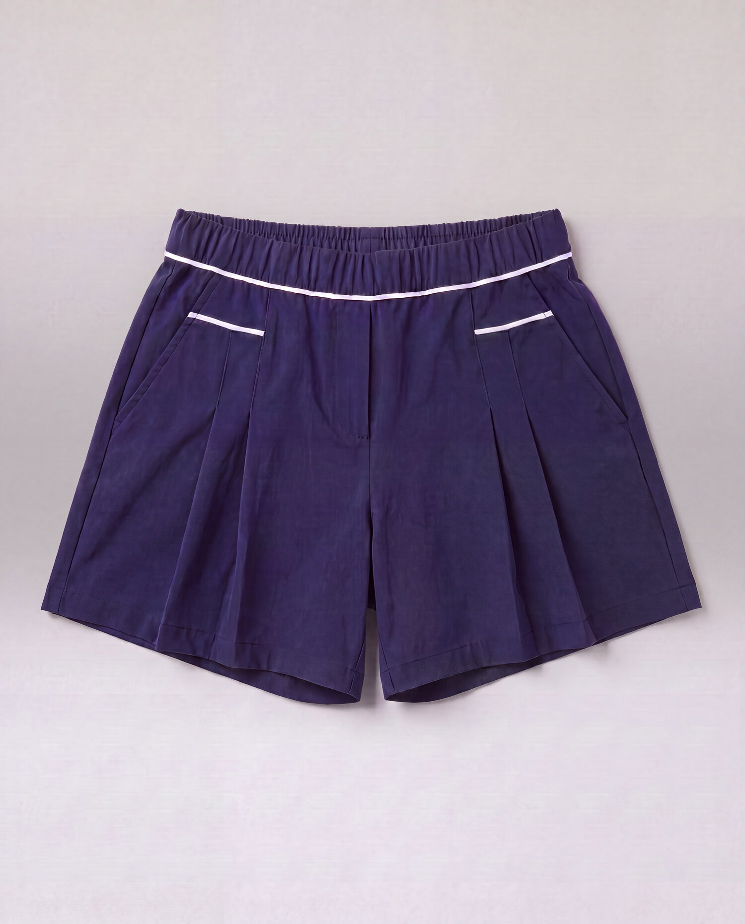 Shop Women's 5 Inch Piped Pleated Shorts Shop Women's 5 Inch Piped Pleated Shorts