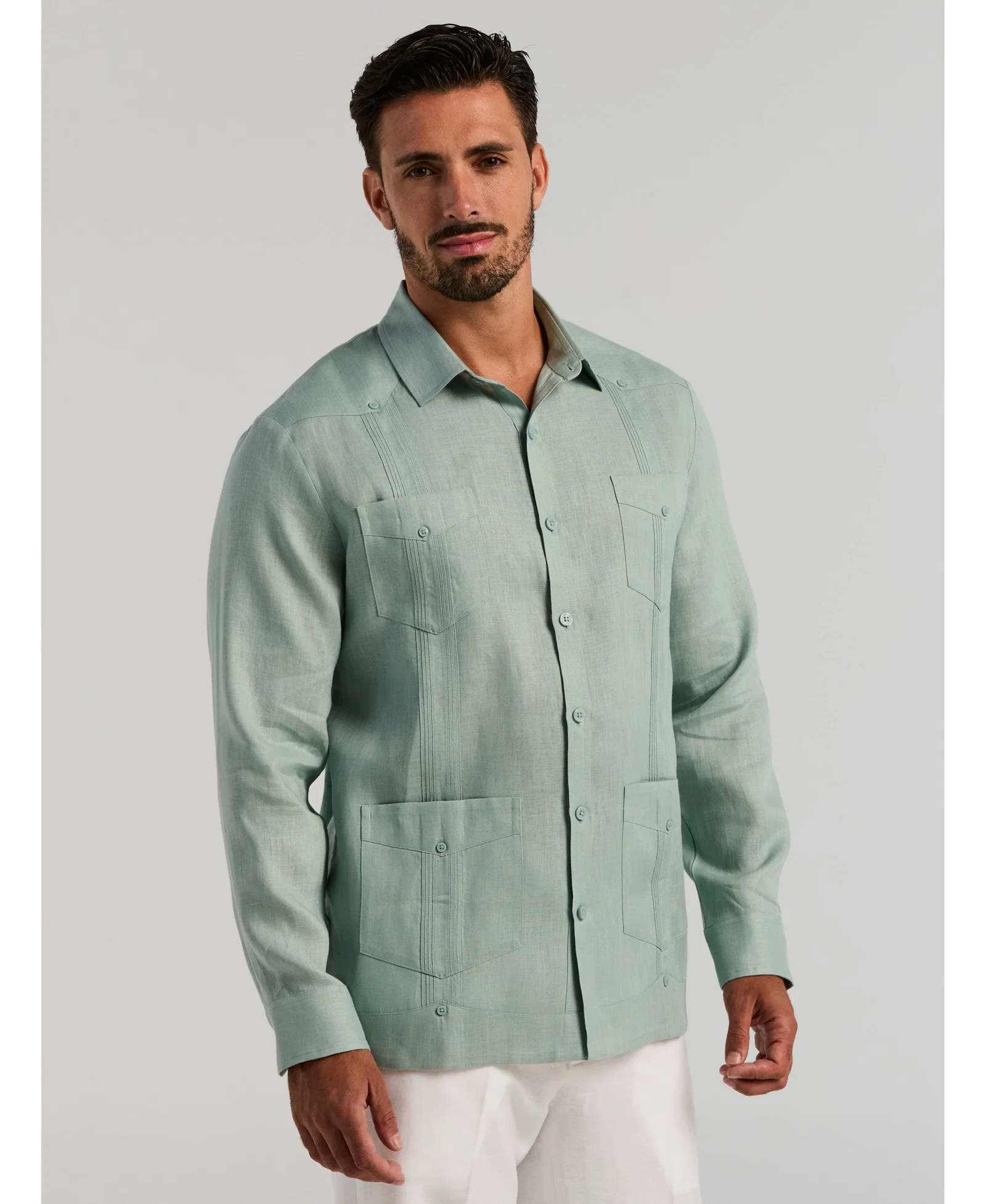 Image of 100% Linen Classic Guayabera 