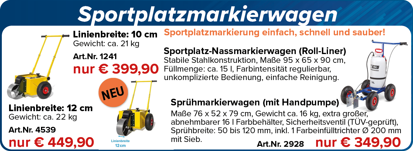 Sportplatzmarkierwagen