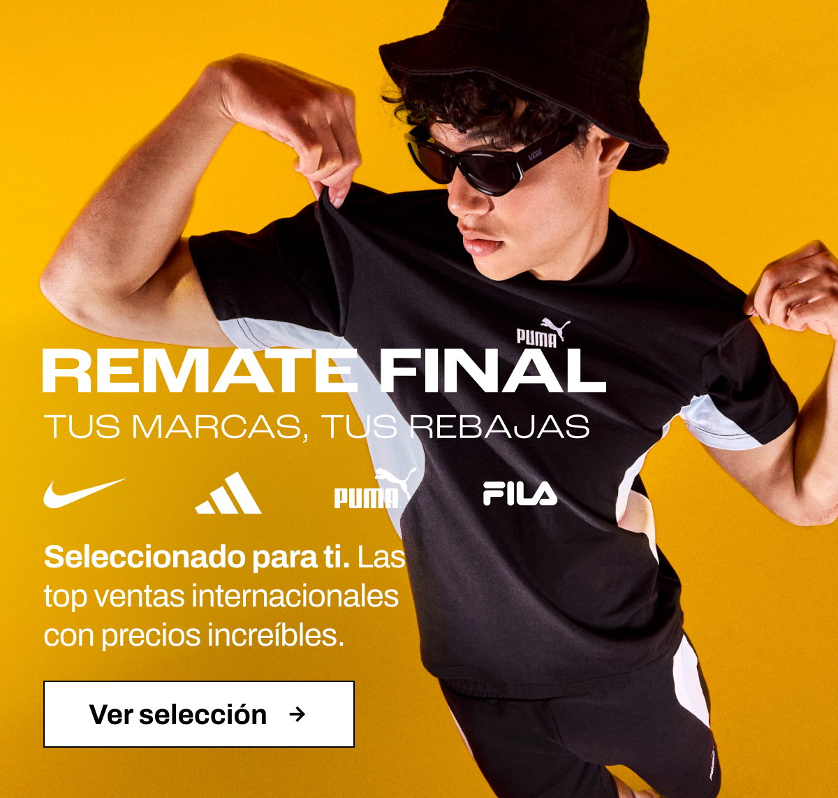 Remate final tus marcas, tus rebajas botón ver selección