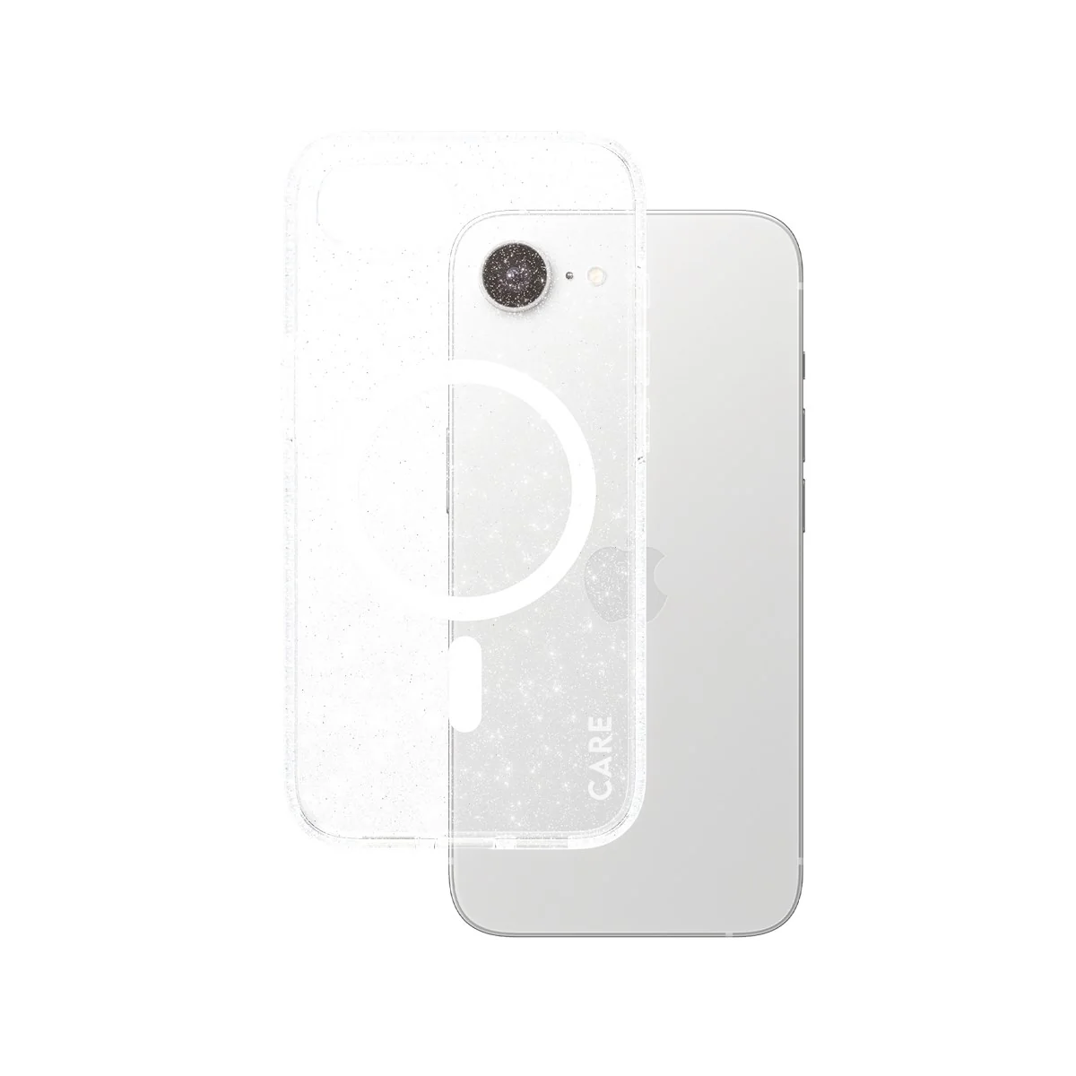 Image of CARE™ by PanzerGlass® Star Lit Case w. White Qi Compatible iPhone 17e | 16e
