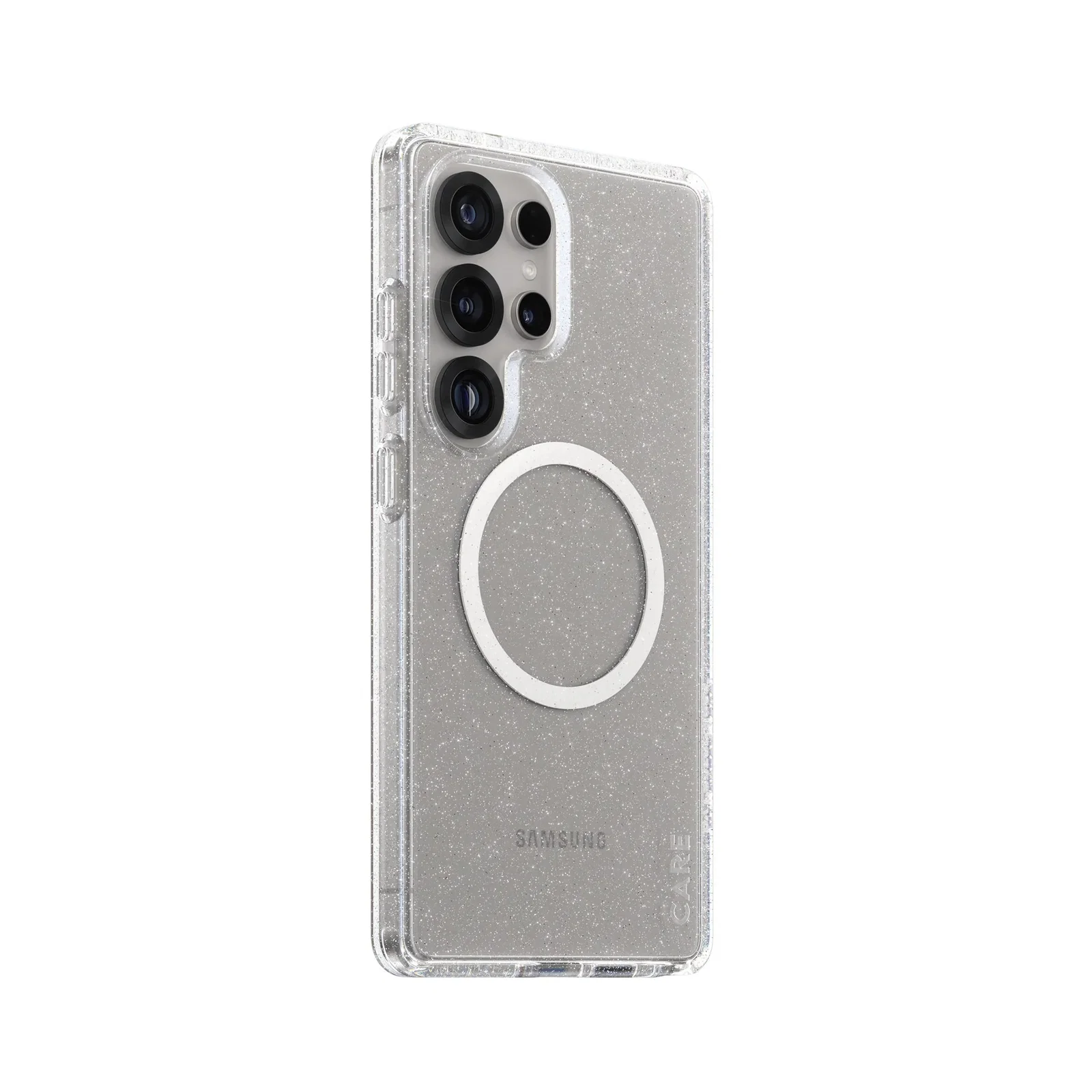 Image of CARE™ by PanzerGlass® Star Lit Case w. White Qi Compatible Samsung Galaxy S25 Ultra