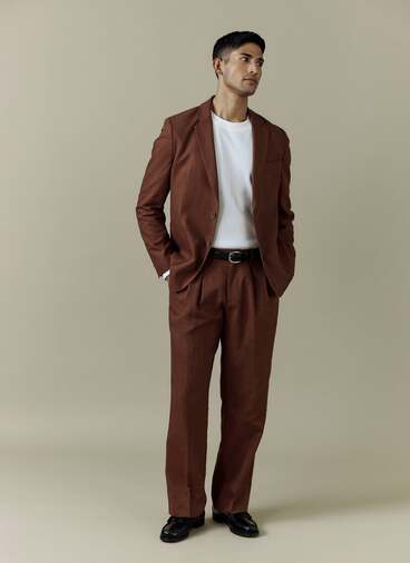 Tailored Linen Blazer