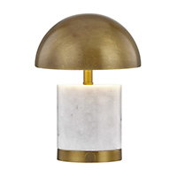 Cora 9.88 inch 2.30 watt Brass Portable Rechargeable Table Lamp Portable Light, Coco & Dash by Savoy House