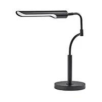 Zane 17 inch 10.00 watt Black Desk Lamp Portable Light, with Smart Switch by Adesso