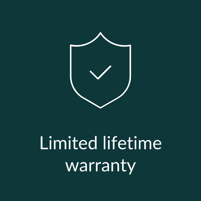 Limited lifetime warranty