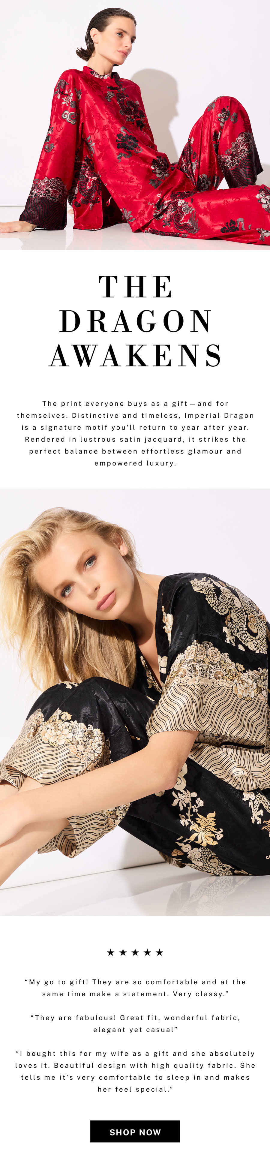 Distinctive and timeless, Imperial Dragon is a signature motif you’ll return to year after year.