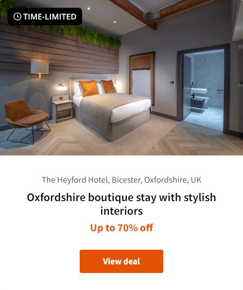 Oxfordshire boutique stay with stylish interiors