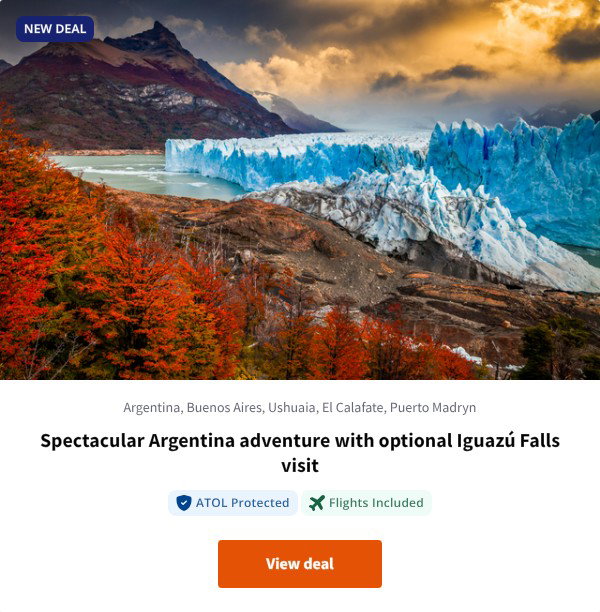 Spectacular Argentina adventure with optional Iguazú Falls visit