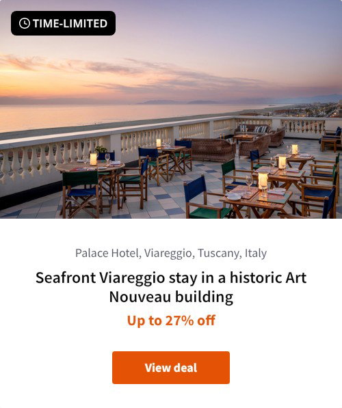 Seafront Viareggio stay in a historic Art Nouveau building